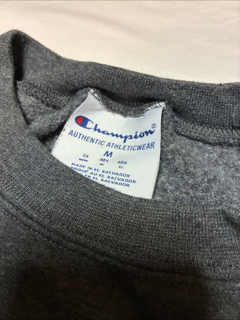 Champion Augustana University Vikings Charcoal Crewneck Sweatshirt. Size medium. - Picture 2 of 4